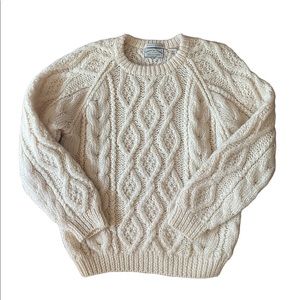 Vintage cable knit chunky sweater